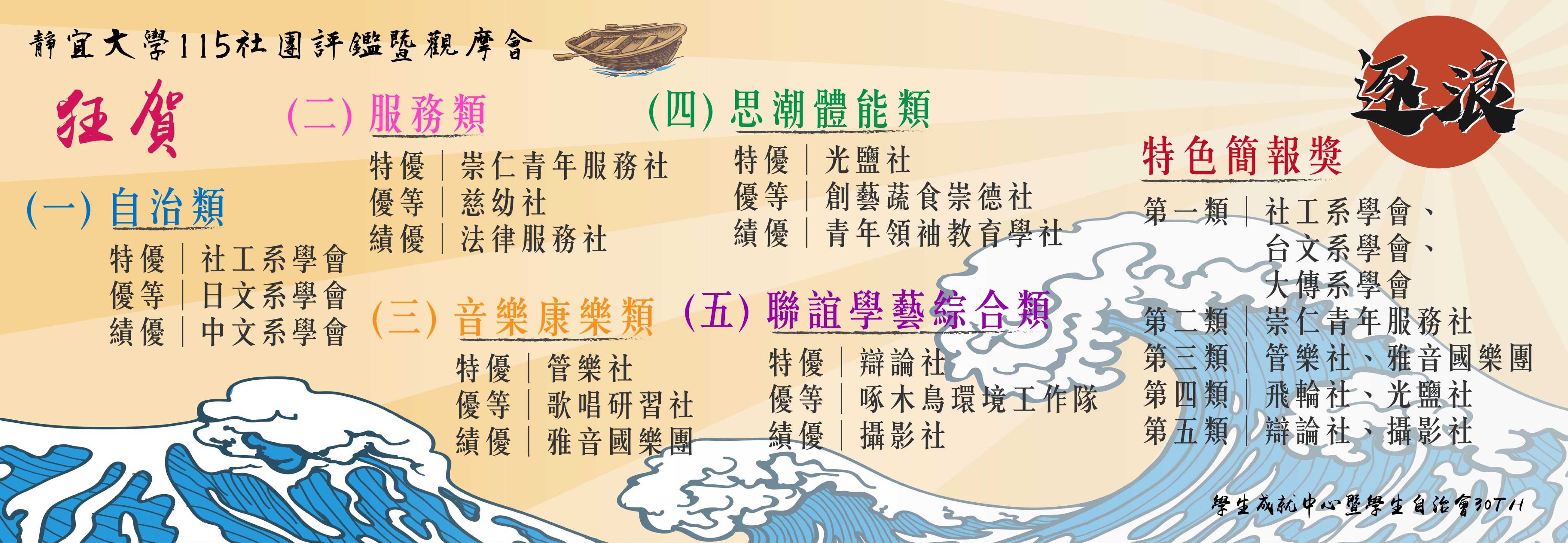 Link to 115年社團評鑑暨觀摩會_成績公告